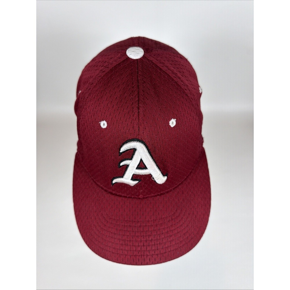 Zephyr Arkansas Razorbacks Stretch Fit Hat M/L Cardinal Red NCAA Performance Cap